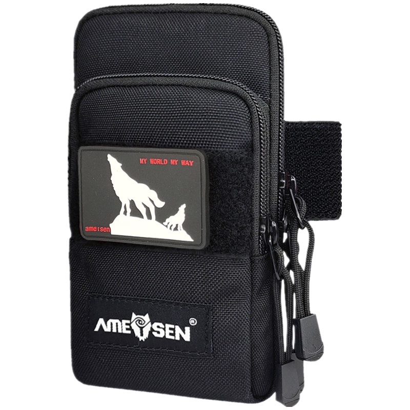 Amyson running mobile phone arm sleeve fitness exercise arm bag arm outdoor tactics mobile phone arm sleeve male multi-function