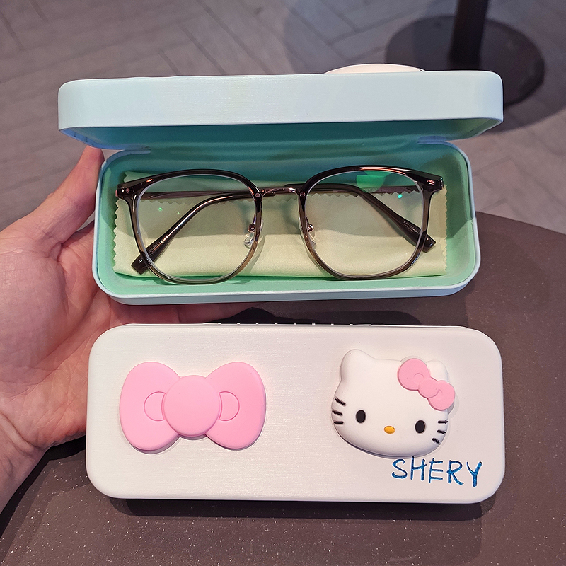 Cute Cartoon Glasses Case Portable Myopia Glasses Case Sunglasses Storage Box Student Myopia Glasses Case