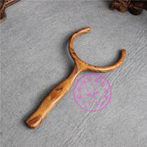 High-grade plastic wood grain exquisite tea cup holder tea cup fork end tea holder special anti-scalding Kung Fu tea set tea tray tea ceremony