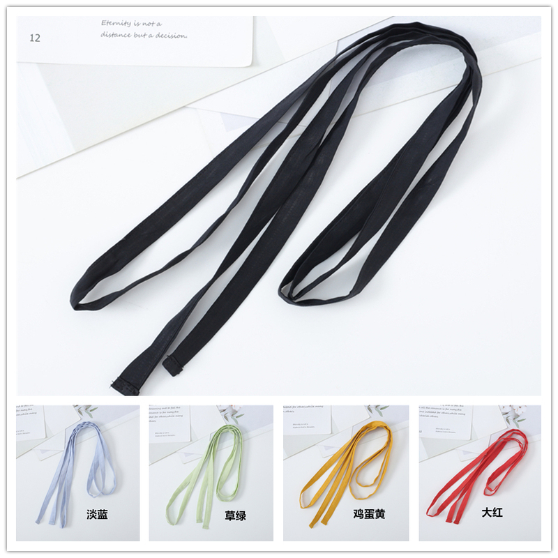 Linen Cotton Narrow Strap Solid Color Fabric Simple Dress Decorative Belt Versatile Artistic Clothing Accessory Fabric Strip Strap