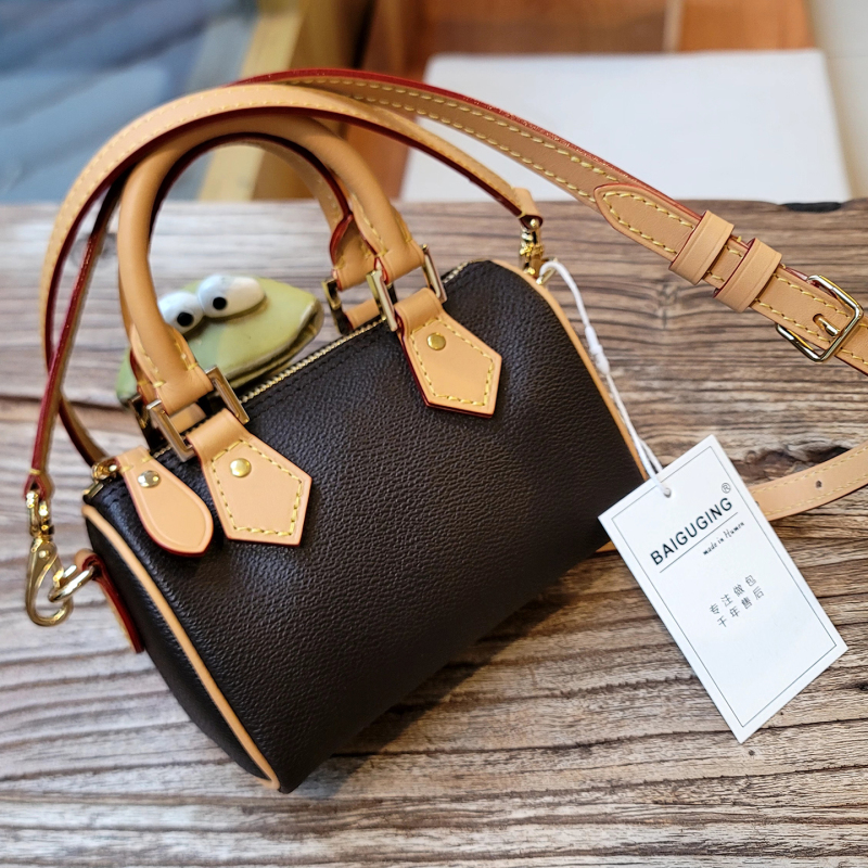 Baiguging All-Steel Classic Mini Pillow Bag Handbag Crossbody Bag Nano Two Colors Baiguging