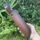 New First-Layer Genuine Cowhide Universal Knife Sheath, Scabbard, Tang Grass Carved Leather Case, Handmade Cowhide Case, Portable Knife Case