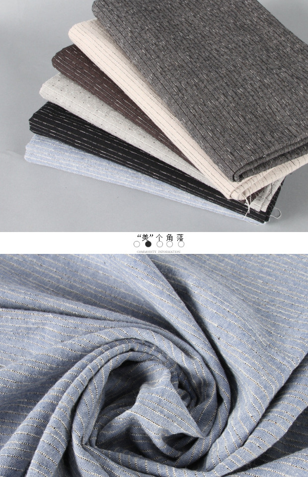[Vải xoài] chiều rộng 140cm 152 sọc mịn nhuộm vải đầu tiên handmade vải cotton DIY 1/4 mét vải cotton poly