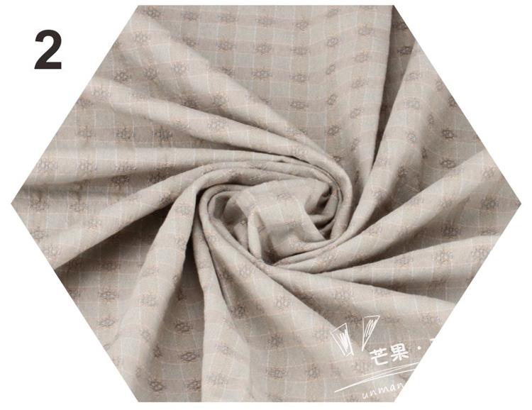 Chiều rộng 140cm 143 vải nhuộm đầu tiên Hướng dẫn sử dụng vải DIY 5 màu tùy chọn 1/4 m vải cotton thô