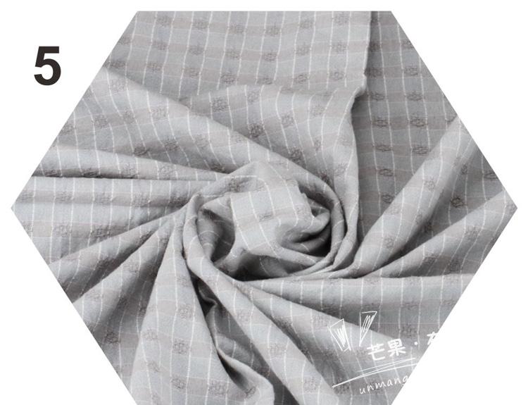 Chiều rộng 140cm 143 vải nhuộm đầu tiên Hướng dẫn sử dụng vải DIY 5 màu tùy chọn 1/4 m vải cotton thô