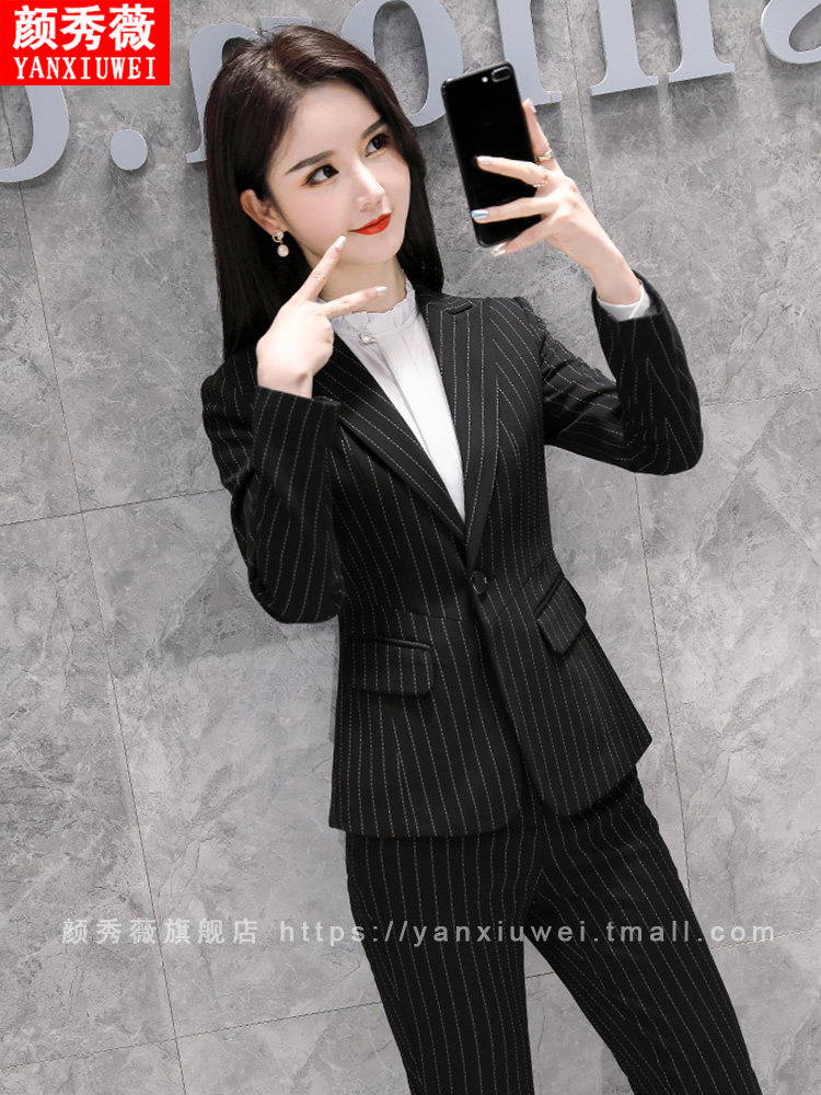 PROFESSIONAL ATTIRE WOMENS SUITS SHORT SKIRTS SUITS WORK CLOTHES FASHIONABLE TEMPERAMENT HIGH-END SUITS SKIRTS HOTEL FRONT DESK WORK CLOTHES