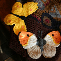 Thousand Love Forest Butterfly Flying ~ Design Sense Pure Cotton Extremely Handmade Brock Brast