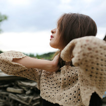 Micro cold ~ Original design long sleeve spring and summer linen mix and match wool sweater top