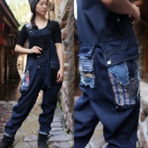 Fengyun ~ original design sense loose ragged ragged rags and hook pants