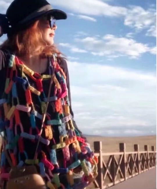 Colorful Dream~Original design with a playful version of pure cotton color spring and summer vest waistcoat vest loose