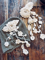 First sight ~ Original design wool flower irregular tassel brooch brooch