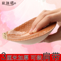 Invisible bra strapless gathered wedding dress thickened small chest airtight non-slip upper chest stickers Underwear