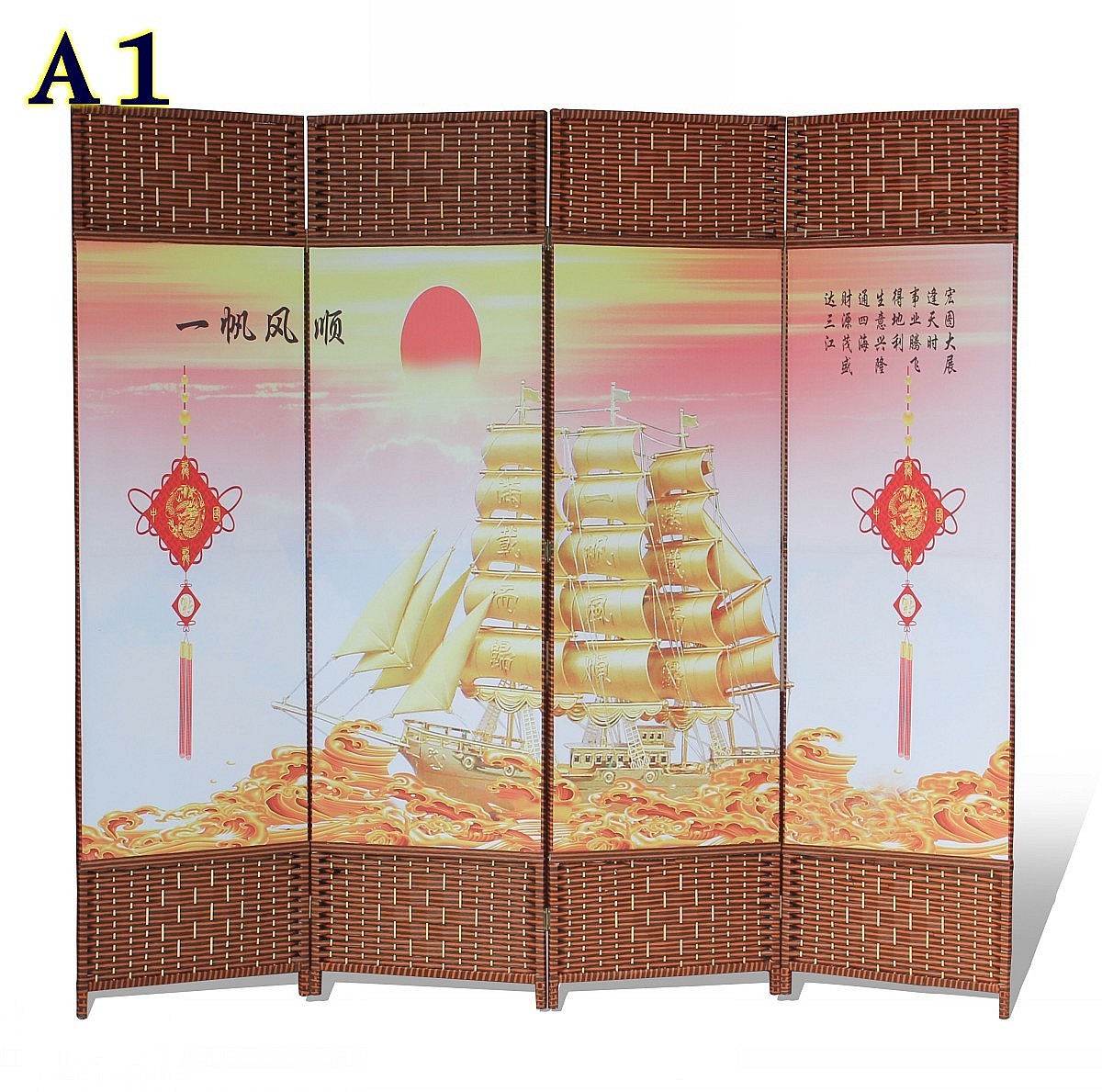 Vách ngăn màn hình phòng khách gấp màn hình hiên phòng ngủ đơn giản hiện đại gấp di động vải màn hình khách sạn phân vùng - Màn hình / Cửa sổ vách ngăn lam gỗ