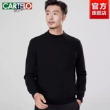 Кашемировый зимний комплект, шерстяной цветной базовый свитер, высокий воротник