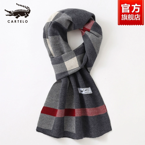 Зимний шарф, шерстяная накидка, мужская универсальная подарочная коробка для друга, крокодил, коллекция 2023, в корейском стиле