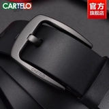 Ремень, трендовая пряжка для отдыха, кожаные штаны, крокодил, из натуральной кожи