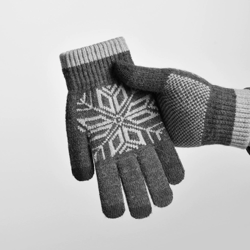 Мужские демисезонные удерживающие тепло утепленные трикотажные дорожные перчатки для влюбленных, крокодил