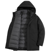 Cardile crocodile down jacket mens removable liner hooded 24 new warm thickened duck down jacket men