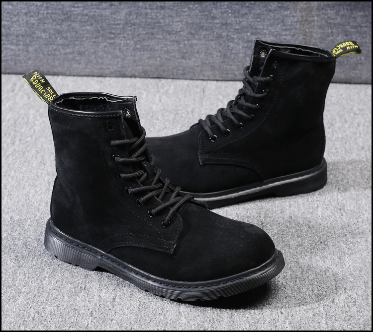 Martin khởi động của nam giới booties da cao để giúp đen Martin giày England Hàn Quốc phiên bản của thủy triều của nam giới khởi động mùa hè dụng cụ khởi động giày Chelsea Boot nam chính hãng