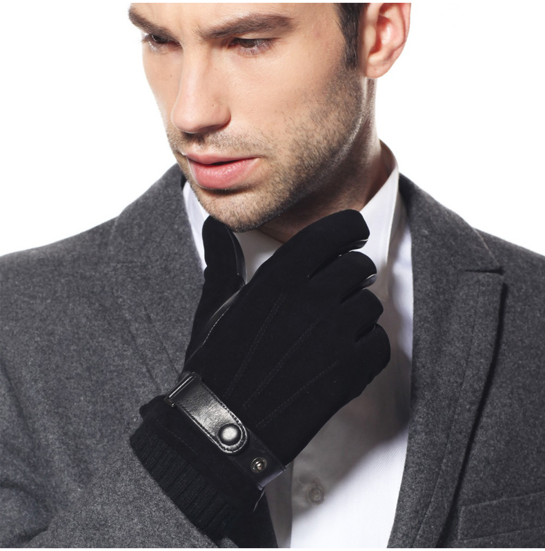 Gants pour homme WARMEN en peau de mouton - Ref 2782657 Image 10