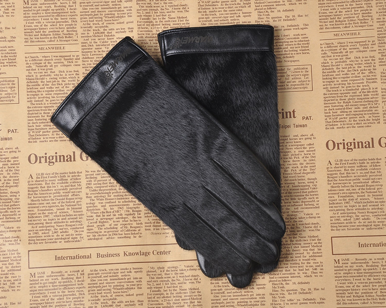 Gants pour homme WARMEN en peau de mouton - Ref 2782661 Image 9