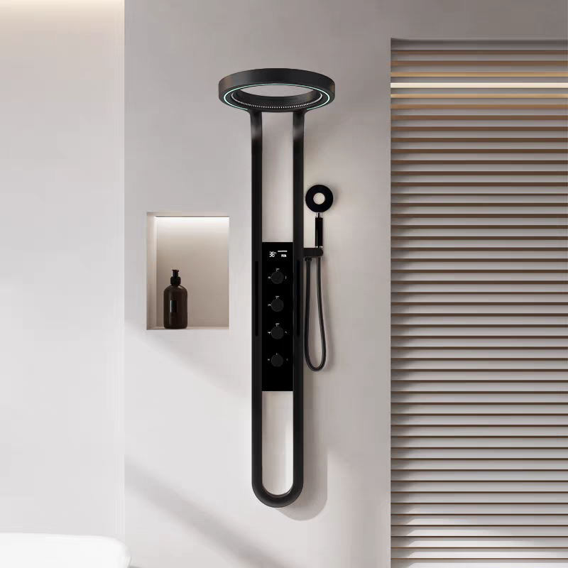 New Year Open for Business: Waterfall Shower Head Shower Screen Set for Home Use, Smart Villa Design, Stainless Steel