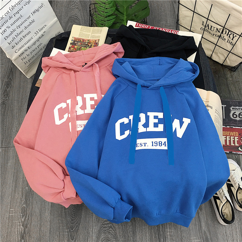 Áo len cộng với nhung dày nữ phiên bản Hàn Quốc của nữ sinh thủy triều mùa thu đông bạn gái trùm đầu buông xõa tải áo khoác siêu lửa shop áo khoác nữ hàn quốc