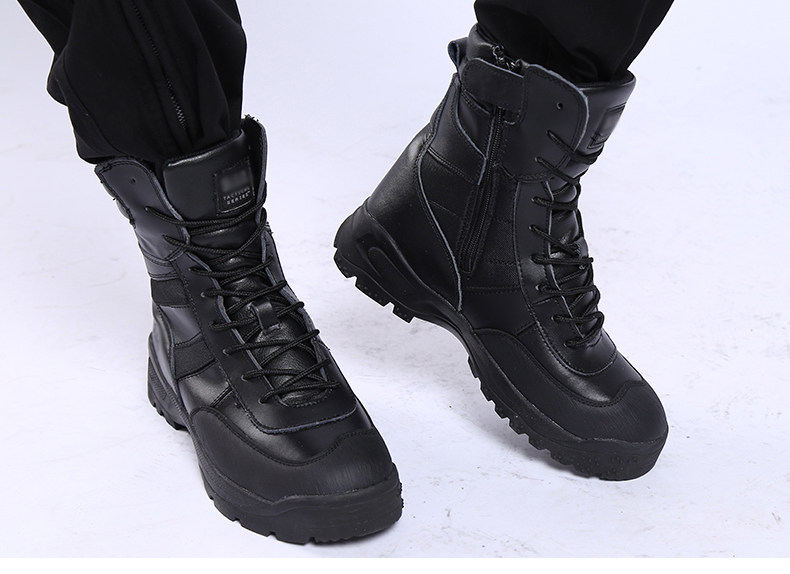 Bottes militaires pour homme en cuir - Ref 1402082 Image 22