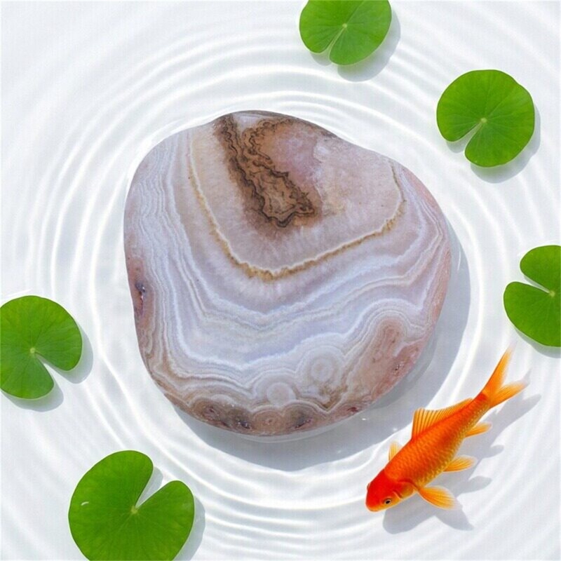 Rain Flower Stone, Silk-Wrapped Agate Stone, Natural Raw Stone, Premium Quality, Three Gorges Stone, Yangtze River Stone, Pebbles, Ice and Snow World Pattern Stone