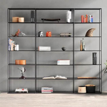 Nordic simple wrought iron bookshelf against the wall shelf living room Office display shelf multi-level floor Shelf shelf