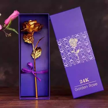 Cadeau danniversaire pour petite amie bouquet de roses en feuille dor cadeau de Saint-Valentin pour femme enseignante déesse meilleure amie coffret cadeau créatif