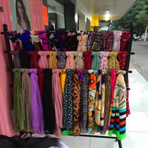 Iron floor-standing scarf silk scarf shawl shawl display rack mid-island rack fabric hanger clothing rack