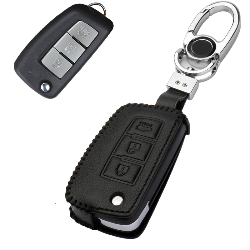 Leather key cover is specially designed for Nissan Xiao Ke Li Da Blue Bird Jin Ke Classic Xuanyi Qijun Sunshine LIVINA