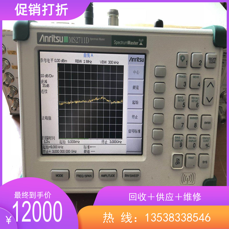 New Anritsu Anli MS2711E Handheld Spectrum Analyzer Recommended