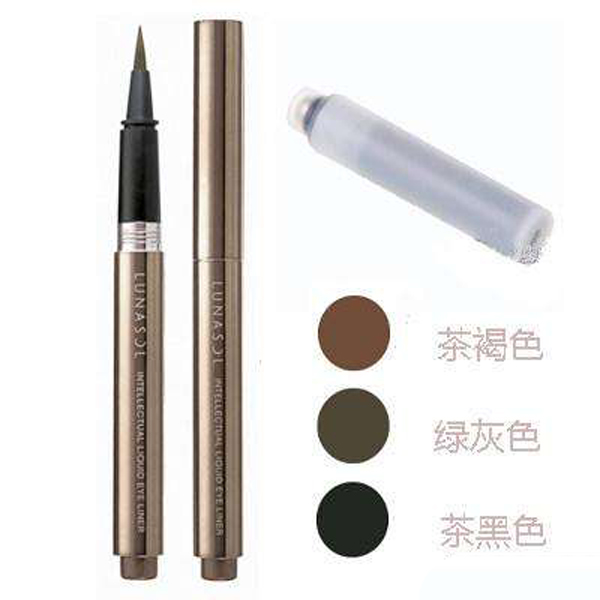 Authentic Nhật Bản Lunasol Riyue Crystal Liquid Eyeliner Không thấm nước Không nhuộm màu Refill - Bút kẻ mắt eyeliner missha
