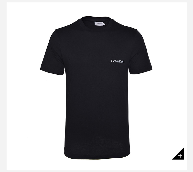 Calvin Klein Áo sơ mi nam nửa tay CK2019 Cotton mới Áo thun nam tay ngắn - Áo phông dài áo polo nam đẹp