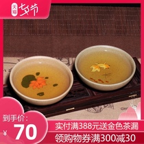 Yixing Purple sand pot Tea set Tea cup Handmade Kung Fu master teacup Old Duan Mud hand-painted small teacup single cup