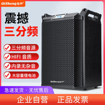 Chic High End High Power Square Dance Sound Outdoor Speaker K Song Singing Live Dedicated Bluetooth Big Volume