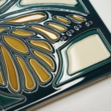 小火柴 Павлин синяя эмалевая кирпичная глазурь бабочка, кирпичная кирпичная кирпичная в стиле европейская кухня