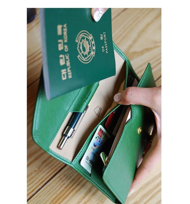 Clip lưu trữ túi dễ thương 30% du lịch đa chức năng gói bảo vệ bìa hộ chiếu chống nước ví đựng giấy tờ xe