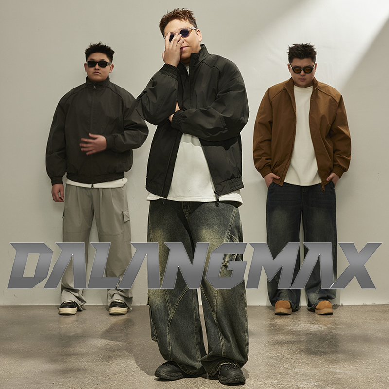 Dalangmax【Hormone】Chen Dalang Plus Size Men's Spring Solid Color Trendy Casual Jacket for Tough Guys
