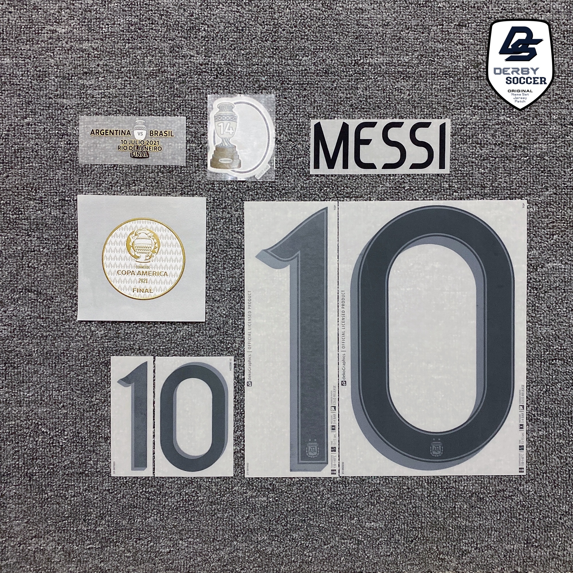 (Spot) 2021 Copa America final Argentina with armbands against each other