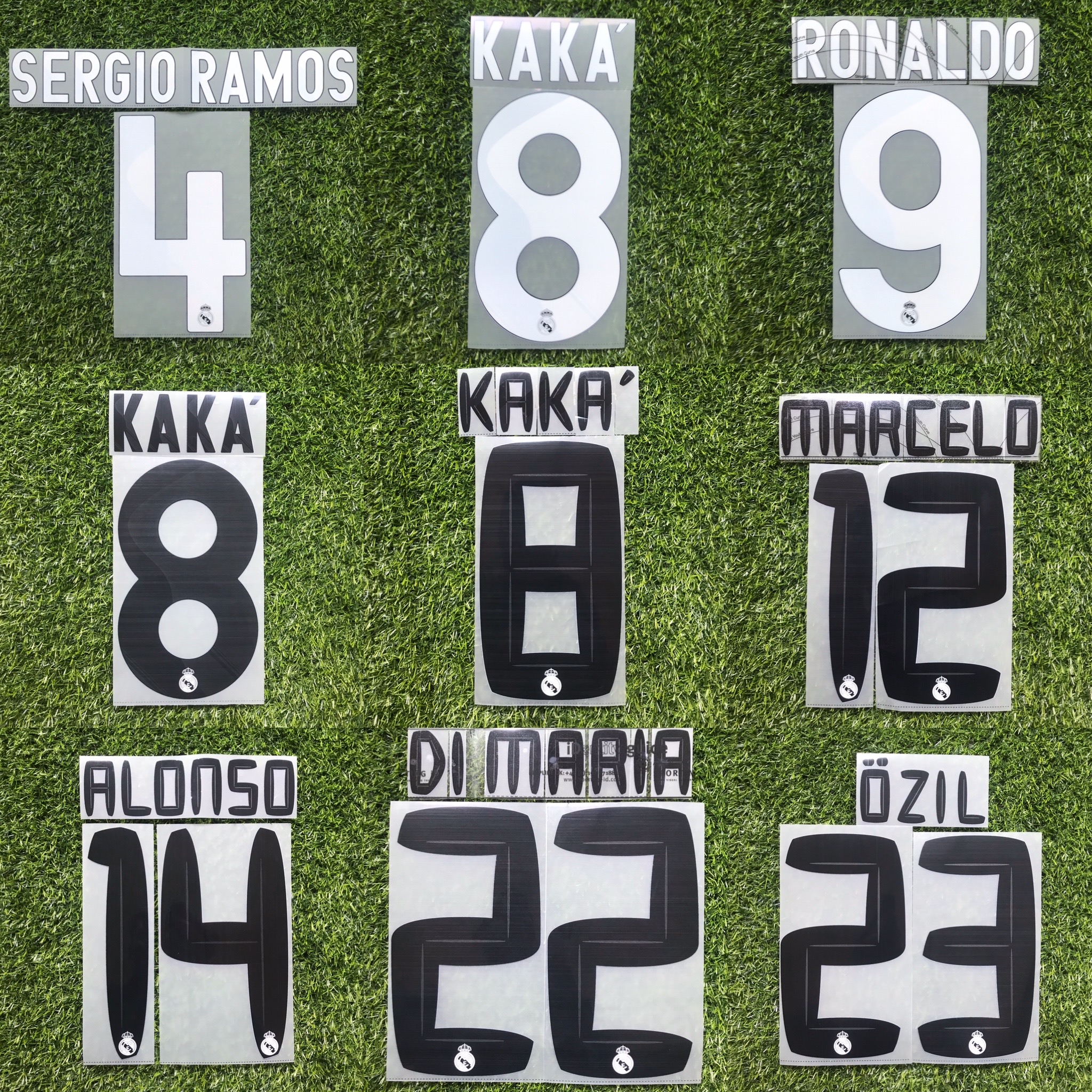 (Spot) 09-10 10-11 Real Madrid home and away printing Kaka C Ronaldo Alonso Ozil