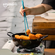 South Korea sillymann platinum silicone frying special chopsticks fishing noodles Chopsticks fishing spoon Ultra-long anti-scalding high temperature resistance