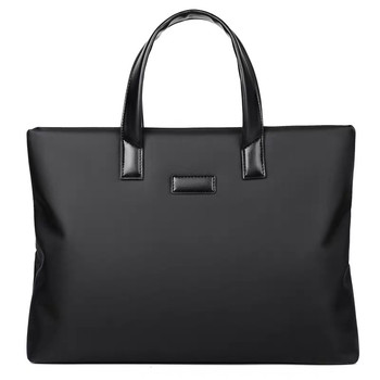 Unprinted oxford cloth briefcase handbag