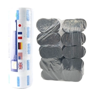 Черный поролоновый шарф, 450 грамм, 1 шт, 20 шт