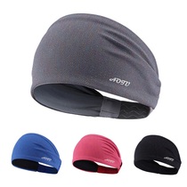 Sports hair band female sweat-absorbing running non-slip bandana hair band Elastic wide-brim hair band Fitness yoga antiperspirant headband