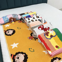  Korean milk velvet childrens bed cover Kindergarten warm sheets Baby baby cotton non-slip machine washable small cover blanket