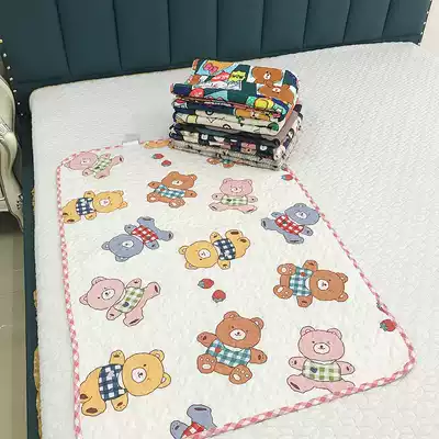 Baby double-sided cotton secret Road summer multi-purpose breathable non-slip small mat baby bedding children cartoon bed mat