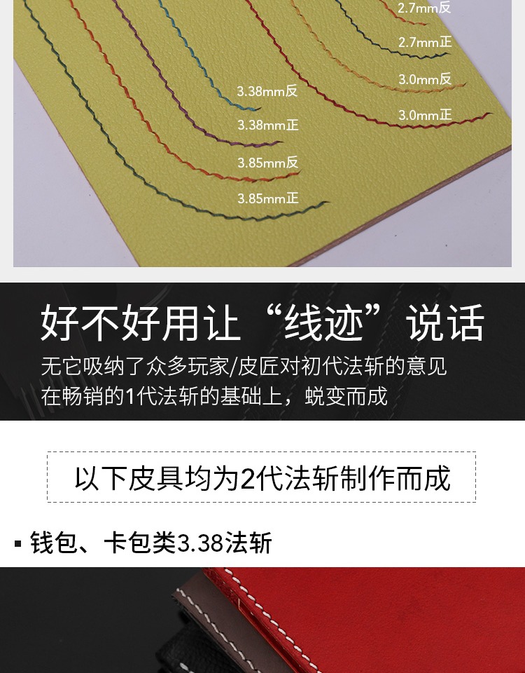 Phương pháp cắt miễn phí từ việc cắt giảm Châu Âu thế hệ thứ hai chéo cắt phẳng lục giác cắt kim cương da Da da cobbler công cụ tay diy - Công cụ & vật liệu may DIY khung theu